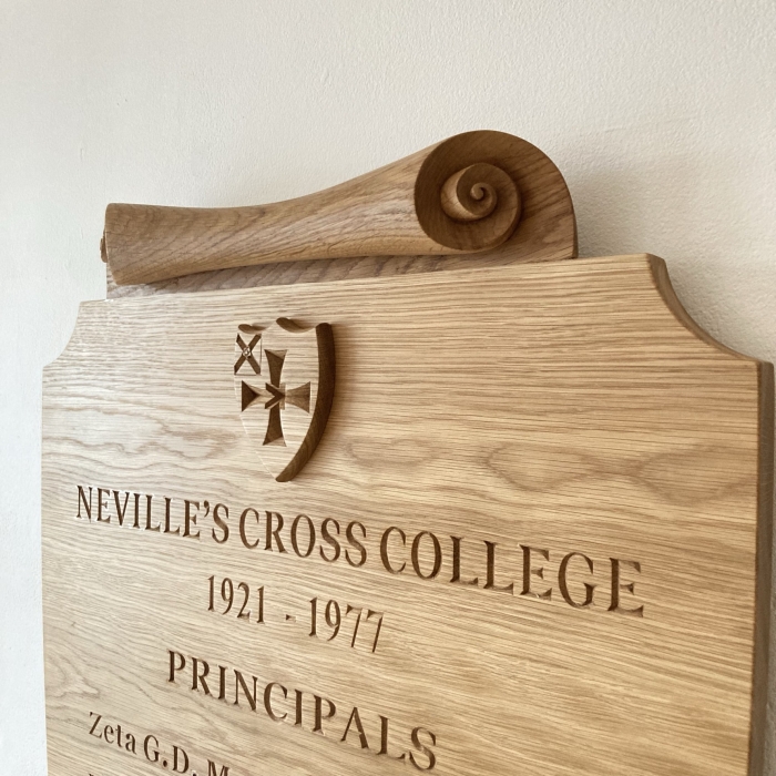 College memory plaque